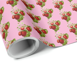 Jordgubb Giftpresentpapper Jordgubbar Presentpapper