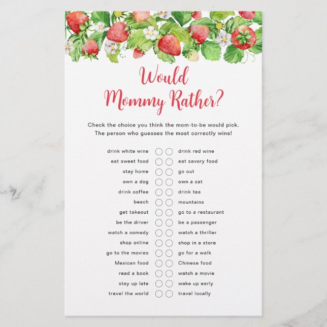 Jordgubb Jordgubb Baby spel (Framsida)