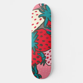 Jordgubb Muster Mini Skateboard Bräda 18,5 Cm