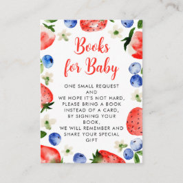 Jordgubb- och blåboksböcker för bebisar tilläggskort