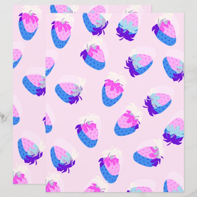 Jordgubb Rosa (Fram/baksida)