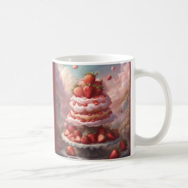 Jordgubb Shortcake Kaffe och Efterrätt Kaffemugg (Höger)