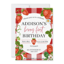 Jordgubbar 1:a födelsedag Berry Sweet