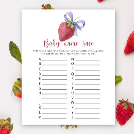 Jordgubbar - Baby namn tävling