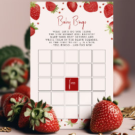 Jordgubbar Baby Shower Game Baby Bingo