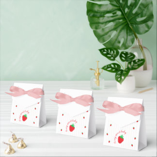 Jordgubbar Baby Shower Söt Unge Presentaskar