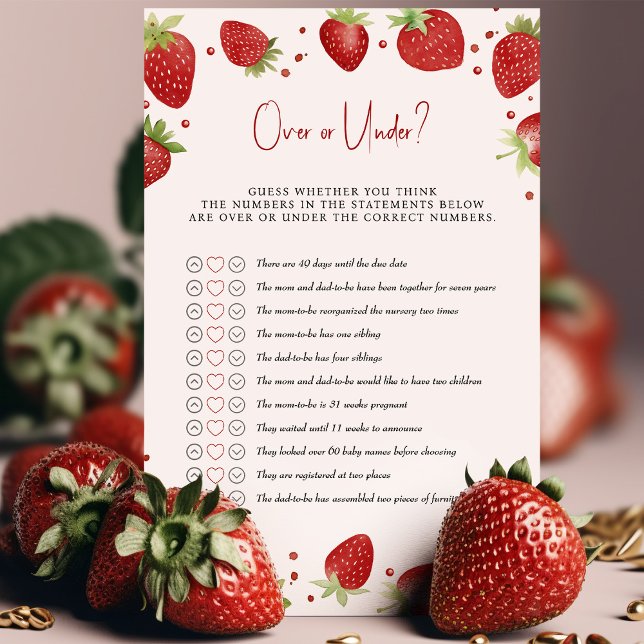 Jordgubbar, babystölder, spel över eller under? (Skapare uppladdad)