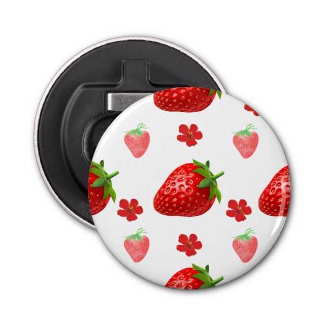 Jordgubbar Bliss Flasköppnare (Framsidan)