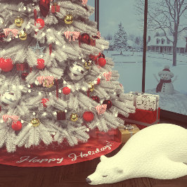 Jordgubbar Bliss Julgransmatta Borstad Polyester