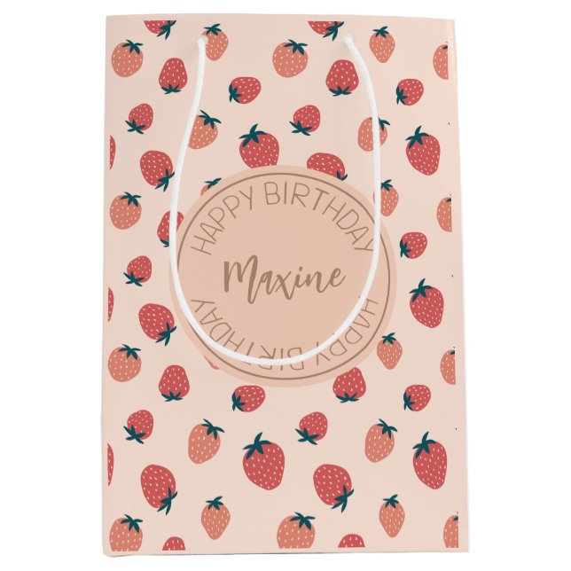 Jordgubbar, Blommigtar och Abstrakt Mönster tema (Framsidan)