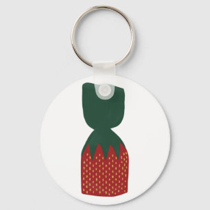 Jordgubbar Bon Bons Candies Nyckelring