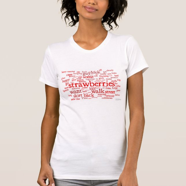 jordgubbar dam-t-shirt t shirt (Framsida)