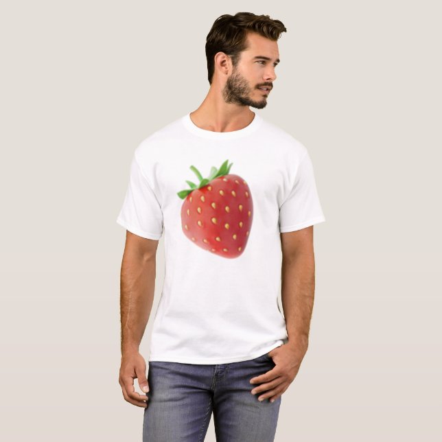 Jordgubbar - Emoji Tee Shirt (Hel framsida)