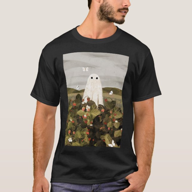 Jordgubbar Fält T Shirt (Framsida)