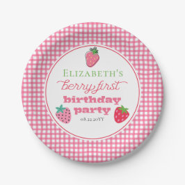 Jordgubbar Flickans berry Första Födelsedagsfesten