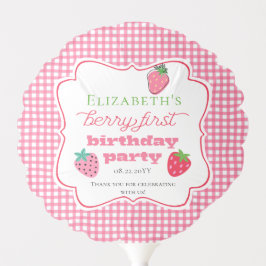 Jordgubbar Flickans berry Första Födelsedagsfesten