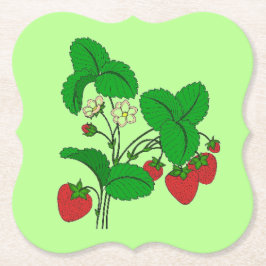 Jordgubbar för Breakfast Underlägg Papper