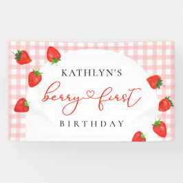 Jordgubbar - första födelsedag Rosa Berry 1:a