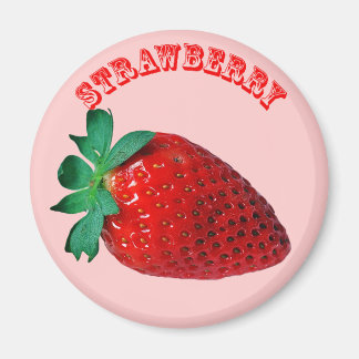 Jordgubbar - (Fridge Magnet Round)