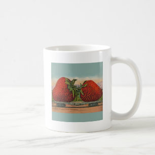 Jordgubbar Giant Antique Fruit Roligt Kaffemugg