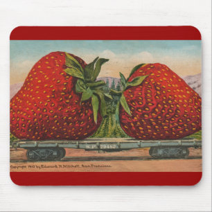 Jordgubbar Giant Antique Fruit Roligt Musmatta