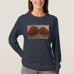 Jordgubbar Giant Antique Fruit Roligt T Shirt