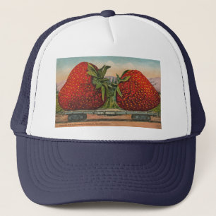 Jordgubbar Giant Antique Fruit Roligt Truckerkeps