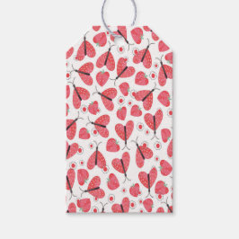 Jordgubbar Heart Butterflies, jordgubbar Presentetikett