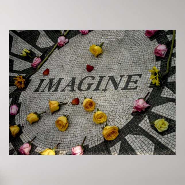 Jordgubbar i Fält i Centralparken Poster (Framsidan)