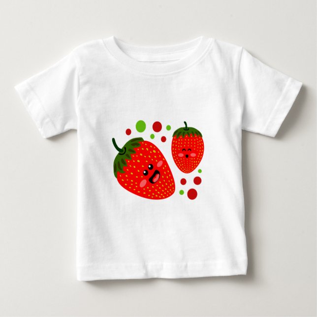 Jordgubbar Infant T-Shirt (Framsida)