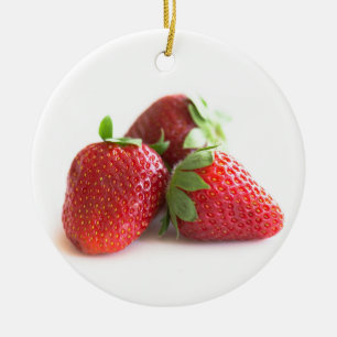 Jordgubbar Julgransprydnad Keramik