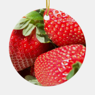 Jordgubbar Julgransprydnad Keramik