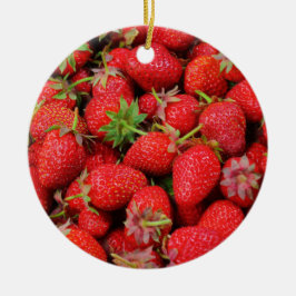 Jordgubbar Julgransprydnad Keramik
