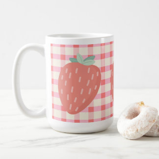 Jordgubbar 🌸 kaffe mugg 15 oz