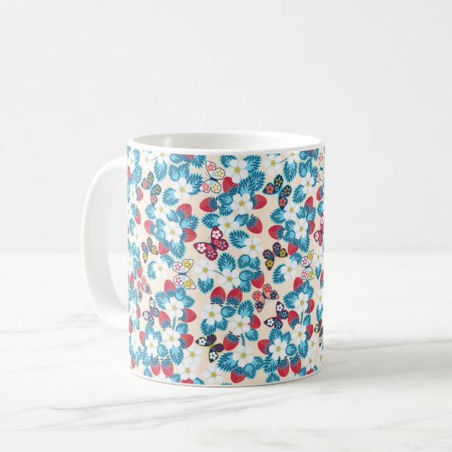Jordgubbar Kaffemugg (Framsida vänster)