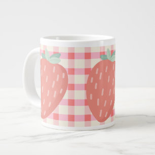Jordgubbar 🌸 kaffespecialitet mugg jumbo mugg