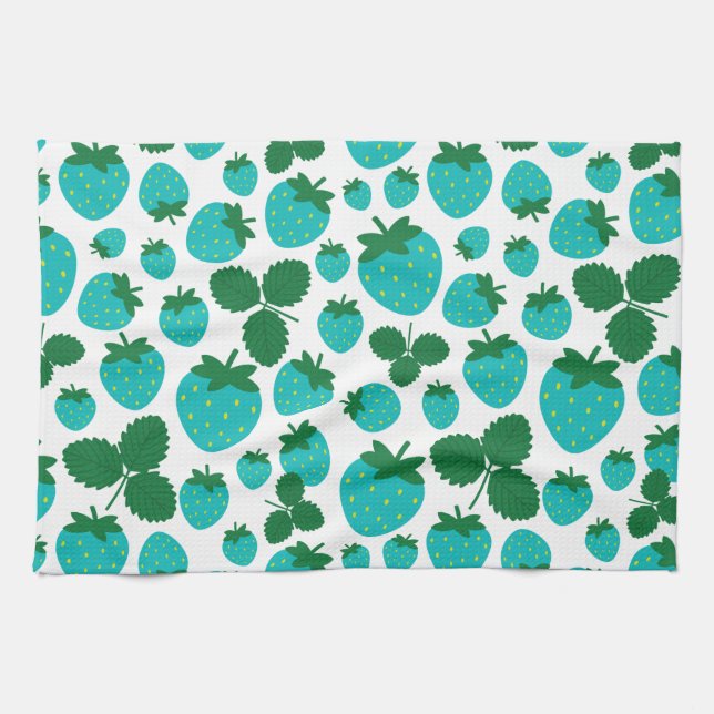 Jordgubbar Kitchen Towel Kökshandduk (Horisontell)