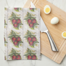 Jordgubbar Kökshandduk