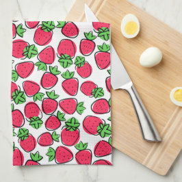Jordgubbar Kökshandduk