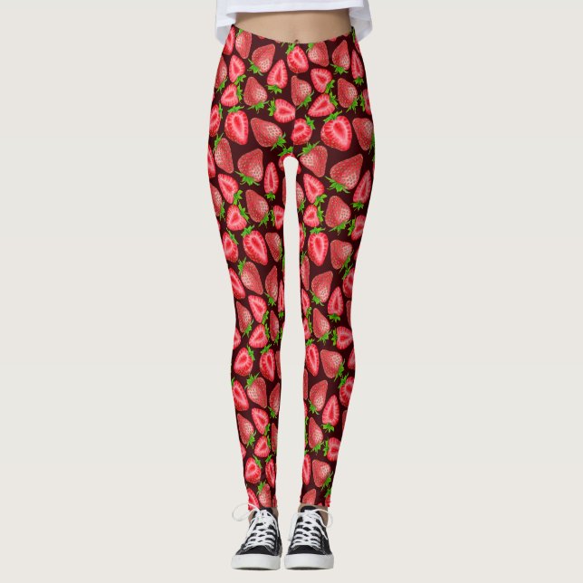 Jordgubbar Leggings (Framsida)