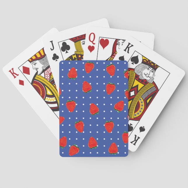 jordgubbar med prickar casinokort (Baksidan)