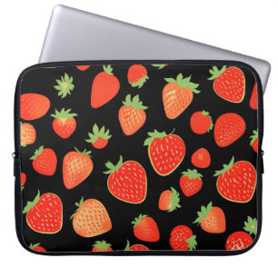 Jordgubbar mönster laptop fodral