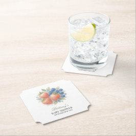 Jordgubbar och blåbär, babyskor underlägg papper