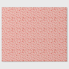 Jordgubbar och blommor Mönster Presentpapper