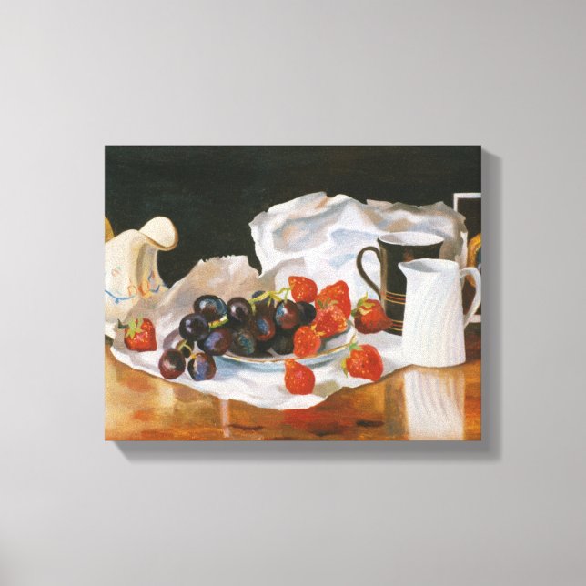 Jordgubbar och Cream 2004 Canvastryck (Framsida)