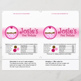 Jordgubbar och Cream Candy Wrapper