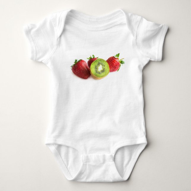 Jordgubbar och kiwi tee shirt (Framsida)
