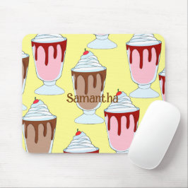 Jordgubbar och smörjfetter musmatta