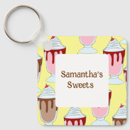 Jordgubbar och smörjfetter nyckelring