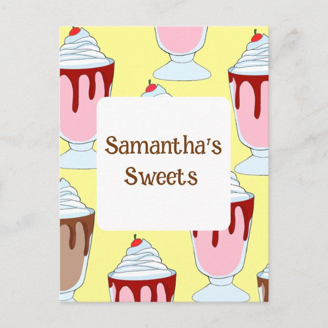 Jordgubbar och smörjfetter vykort (Framsida)